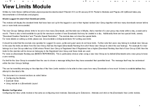 View Limits Module - jDownloads Documentation Center0